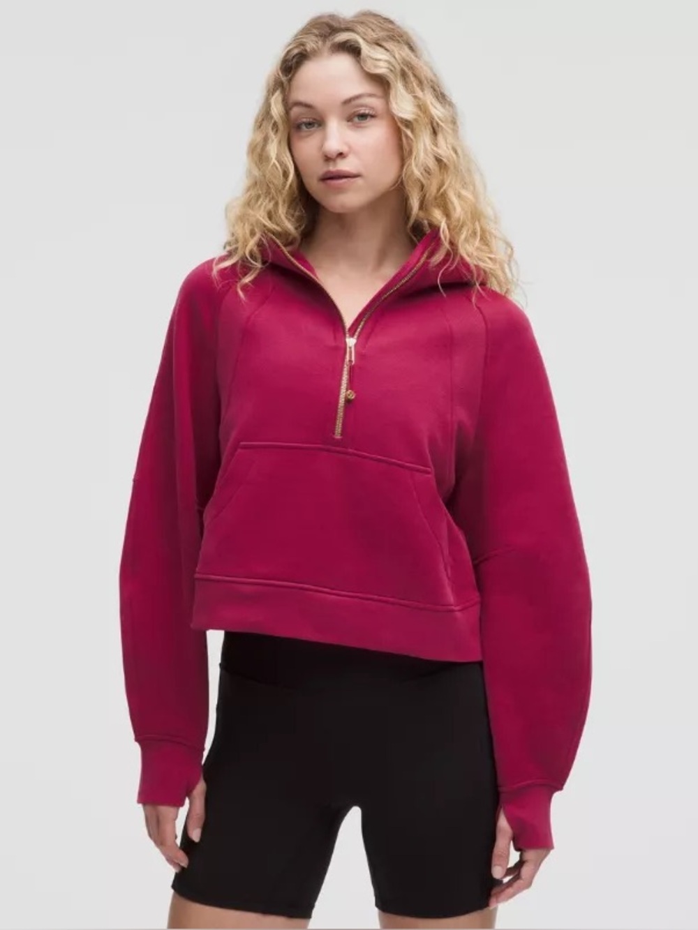 Lululemon Scuba Half-Zip Sweatshirt with Front Pocket and Hood